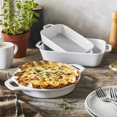 3-pc, Ovenware set, white