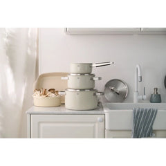6-pc, 18/10 Stainless Steel, Pots And Pans Set