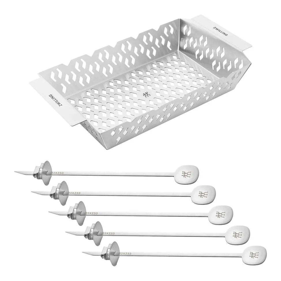 6-pc Kabob Set, Stainless Steel
