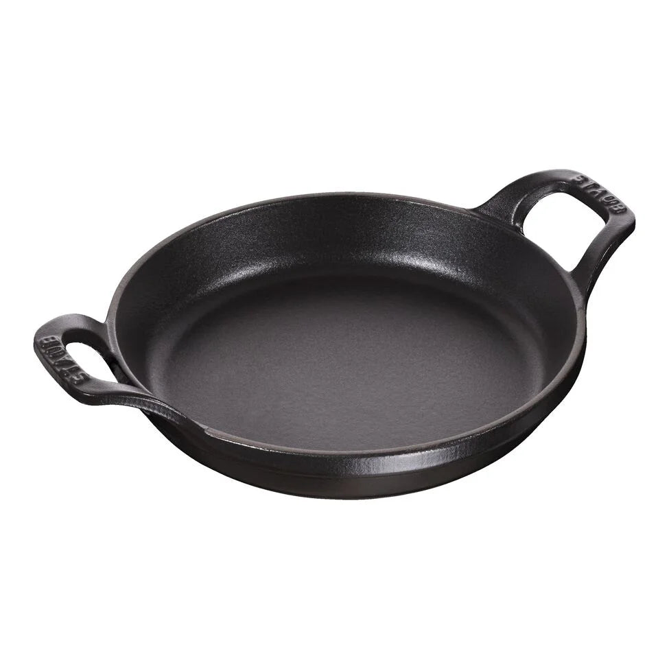 6-inch, Round, Gratin Baking Dish, Black Matte