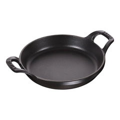 6-inch, Round, Gratin Baking Dish, Black Matte