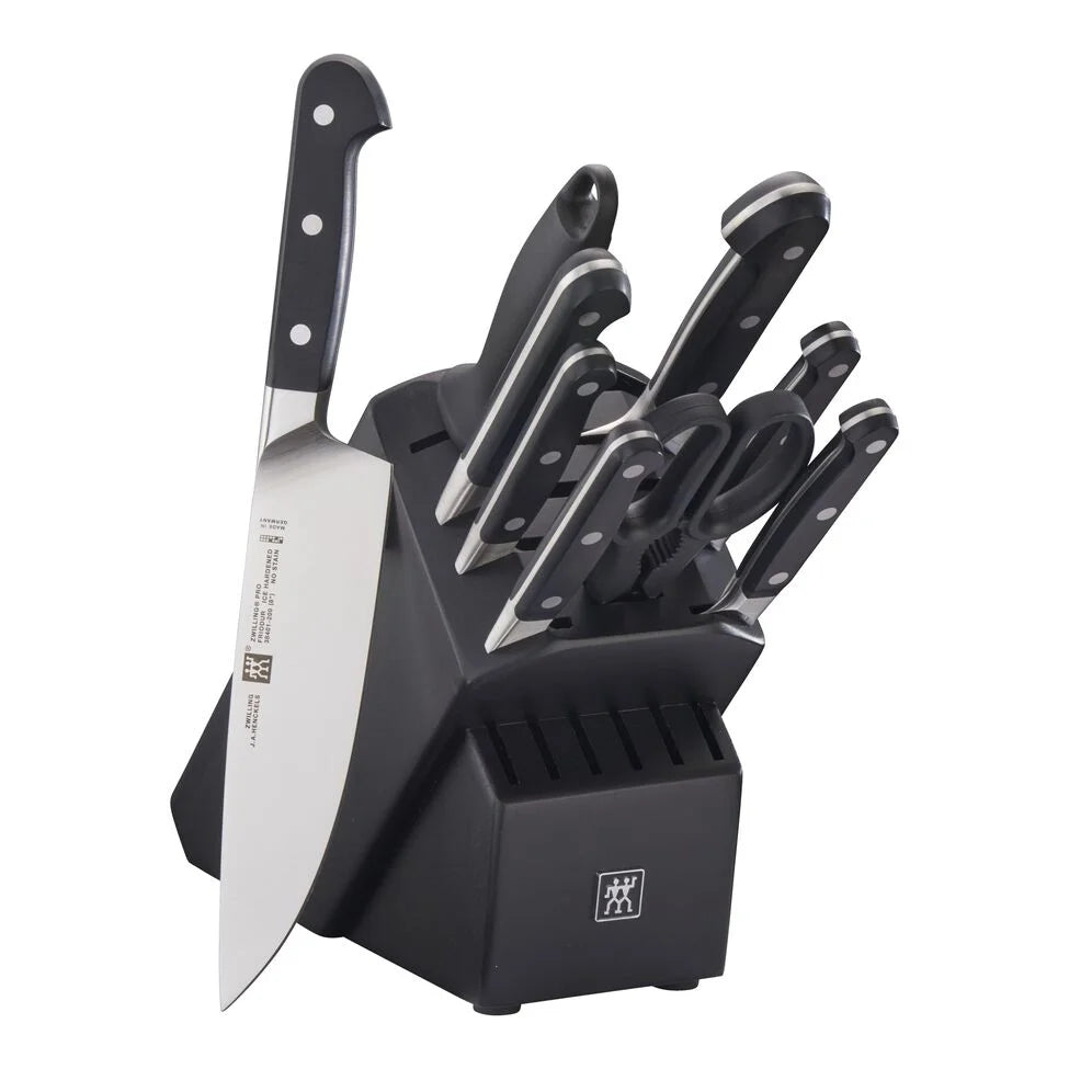 10-pc, Knife block set, black matte