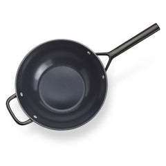 12-inch, Wok With Glass Lid Ceramic Nonstick Titanium