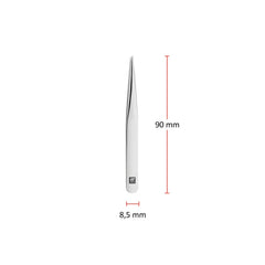 3.5-inch Tweezers - Stainless Steel Shiny, Pointed