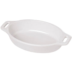 11-inch, Oval, Baking Dish, White