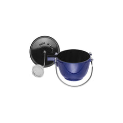 1 qt, Round, Tea Kettle, Dark Blue