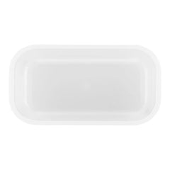 S, Vacuum Lunch Box, Plastic, Semitransparent-grey