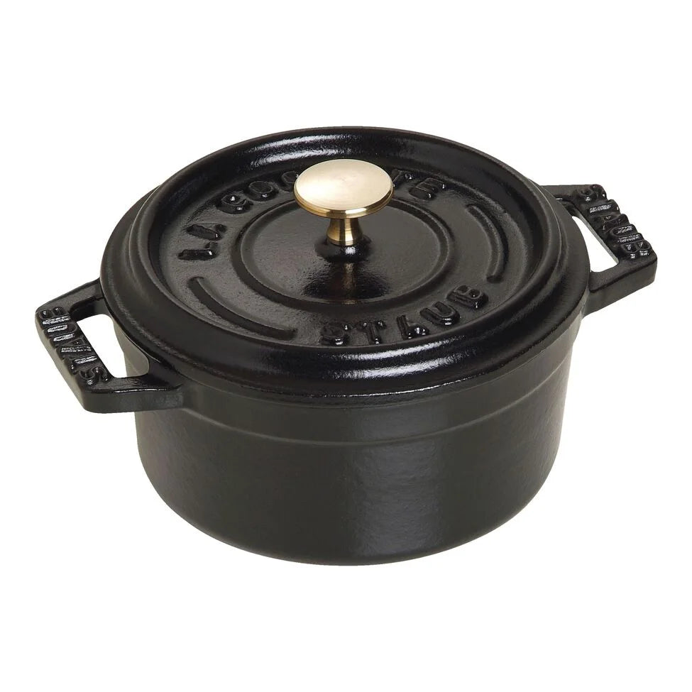 0.25 qt, Mini Round Dutch Oven, black matte