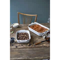 13-x 9.5-inch, Rectangular, Baking Dish, White
