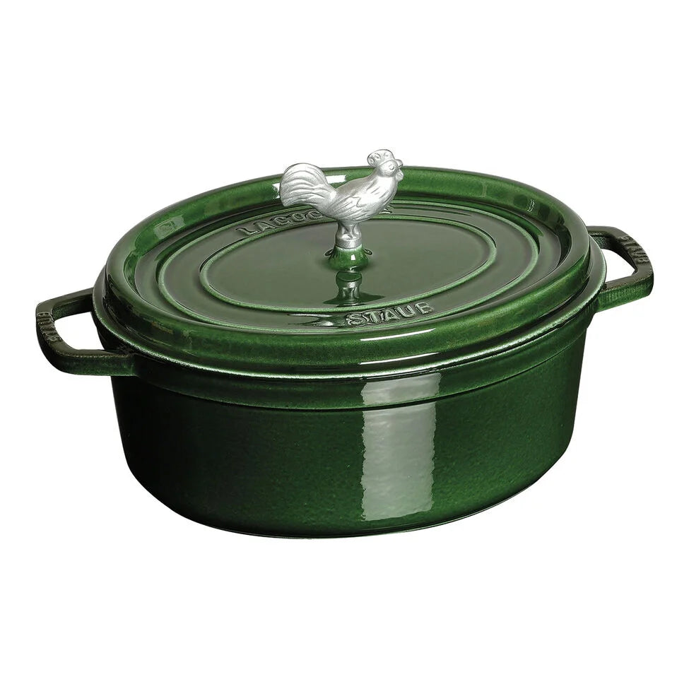 5.75 qt, Oval, Coq Au Vin Dutch Oven, Basil