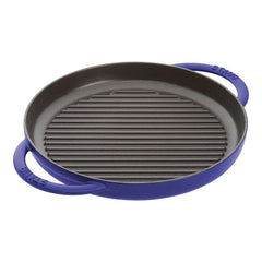 10-inch, Round Double Handle Pure Grill, dark blue