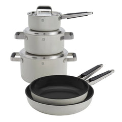 8-pc Stainless Steel Cookware Set, Ivory