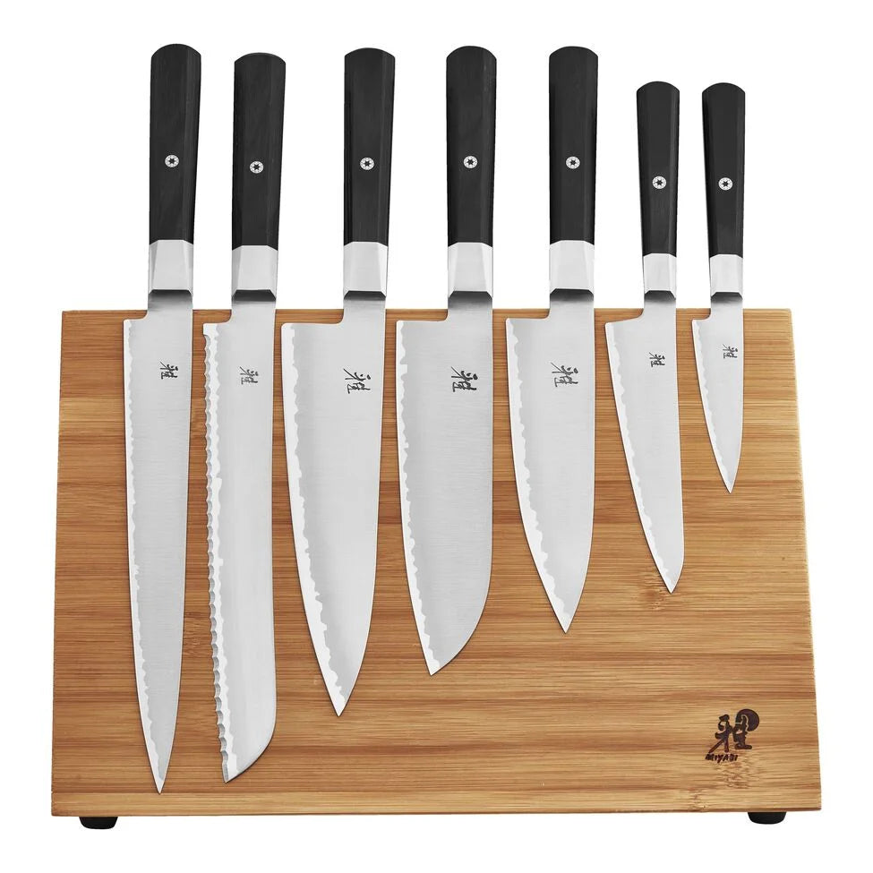 10-pc, Knife block set, brown