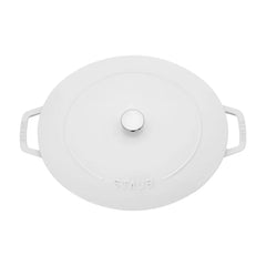 6.25 qt, Wide Oval Dutch Oven, pure-white