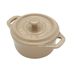 3-pc, Mini Round Dutch Oven Set, sesame