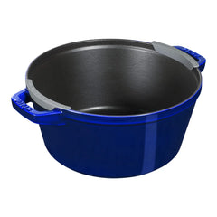 4-pc Stackable Set, Dark Blue, Cast Iron
