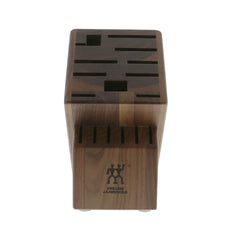 Walnut, TWIN Knife Block Empty