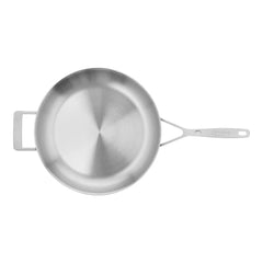 12.5-inch, 18/10 Stainless Steel, Fry Pan With Helper Handle