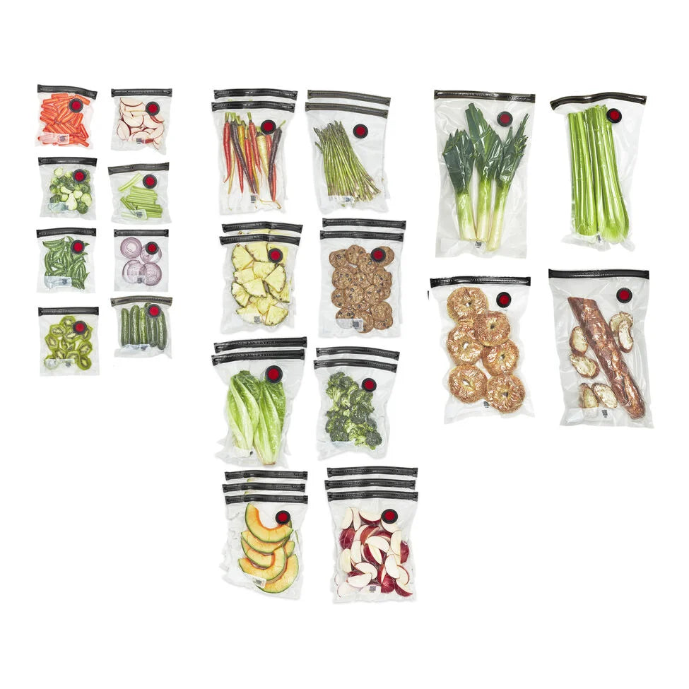 S/M/L / 30-pc Vacuum Bag Set, Plastic