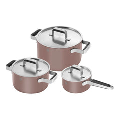 6-pc, 18/10 Stainless Steel, Pots And Pans Set