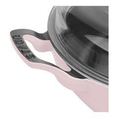 3.5 qt, Braiser With Glass Lid, Pink Peony