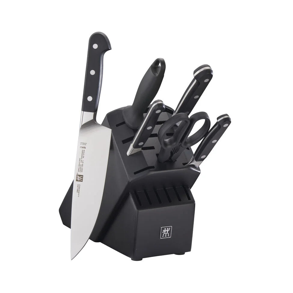 7-pc, Knife block set, black matte
