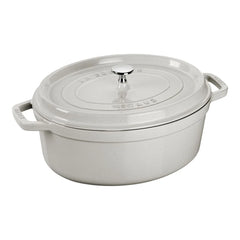 5.75 qt, Oval, Dutch Oven, White Truffle