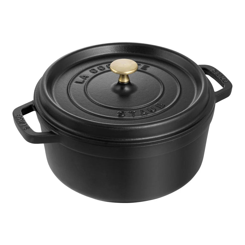 2.75 qt, Round, Dutch Oven, Black Matte