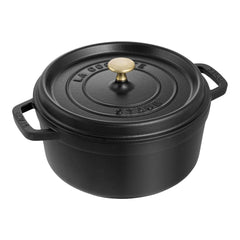 2.75 qt, Round, Dutch Oven, Black Matte