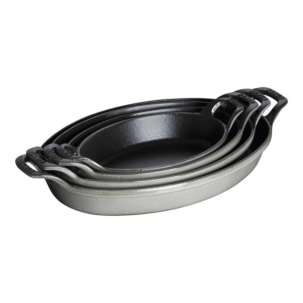 9.5-inch, Oval, Baking Dish, Graphite Grey