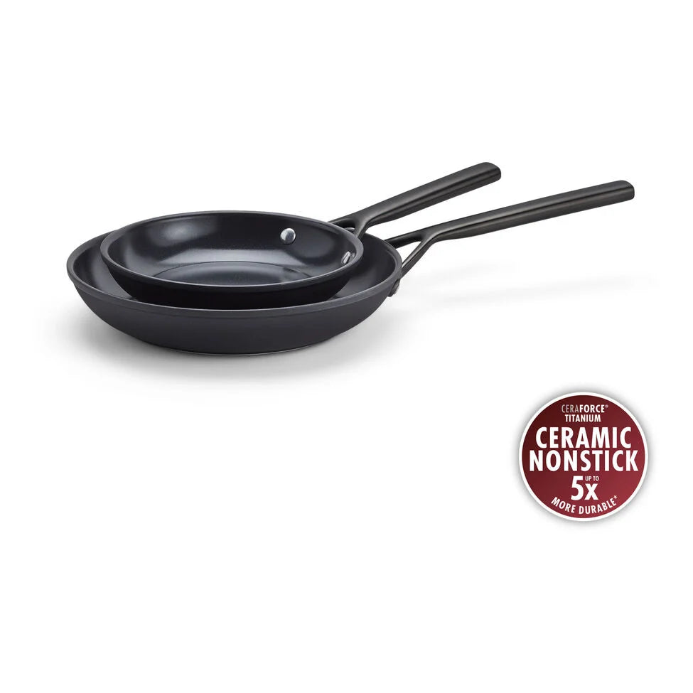 2-pc, Frying Pan Set Ceramic Nonstick Titanium