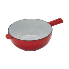 8-inch, Cast Iron, Fondue Set Enamel