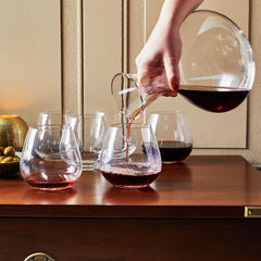 7-pc Stemless Wine Glass And Decanter Set
