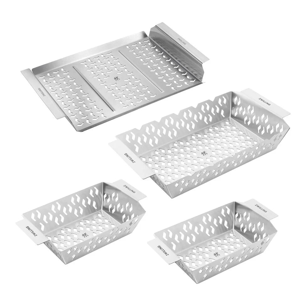 4-pc Grill Basket Set, Stainless Steel