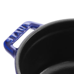 0.25 qt, Mini Round Dutch Oven, dark blue