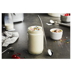 5-pc, Spoon Straw Set With Cleaning Brush