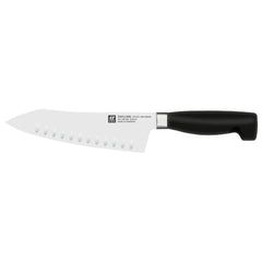 Rocking Santoku Knife 7 inch, hollow edge