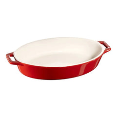 9-inch, Oval, Baking Dish, Cherry
