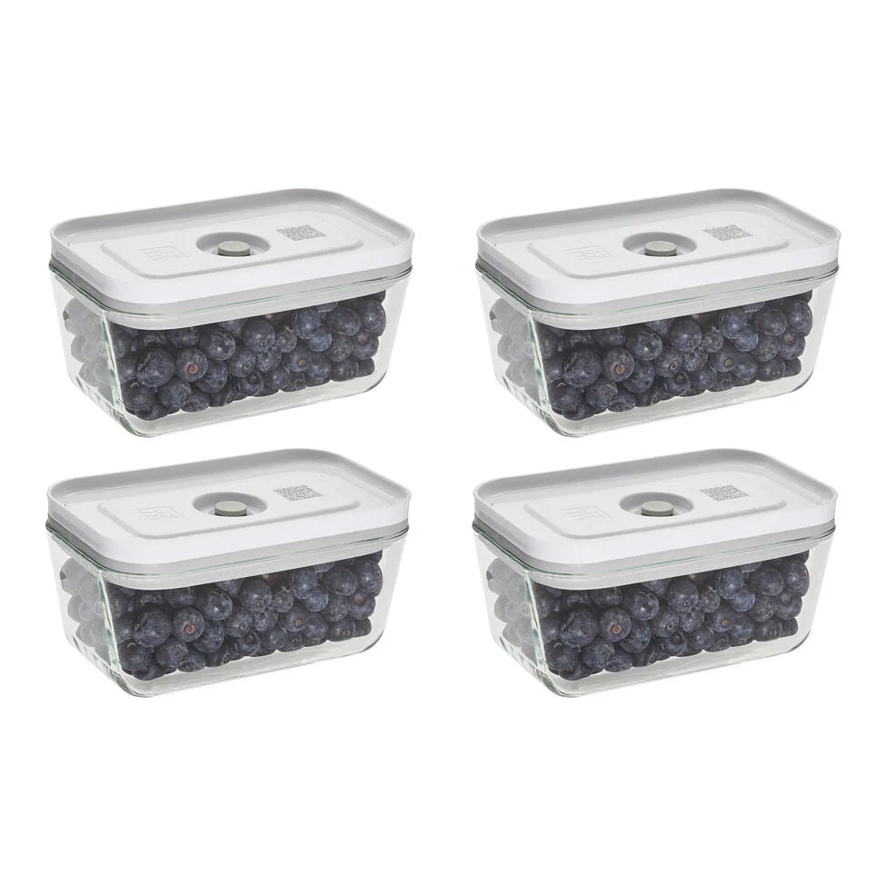 S / 4-pc, Vacuum Box Set, Glass, Grey