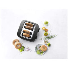4 Short Slots Toaster, Black Matte