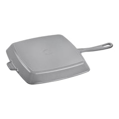 12-inch, Cast Iron, Square, Grill Pan, Graphite Grey