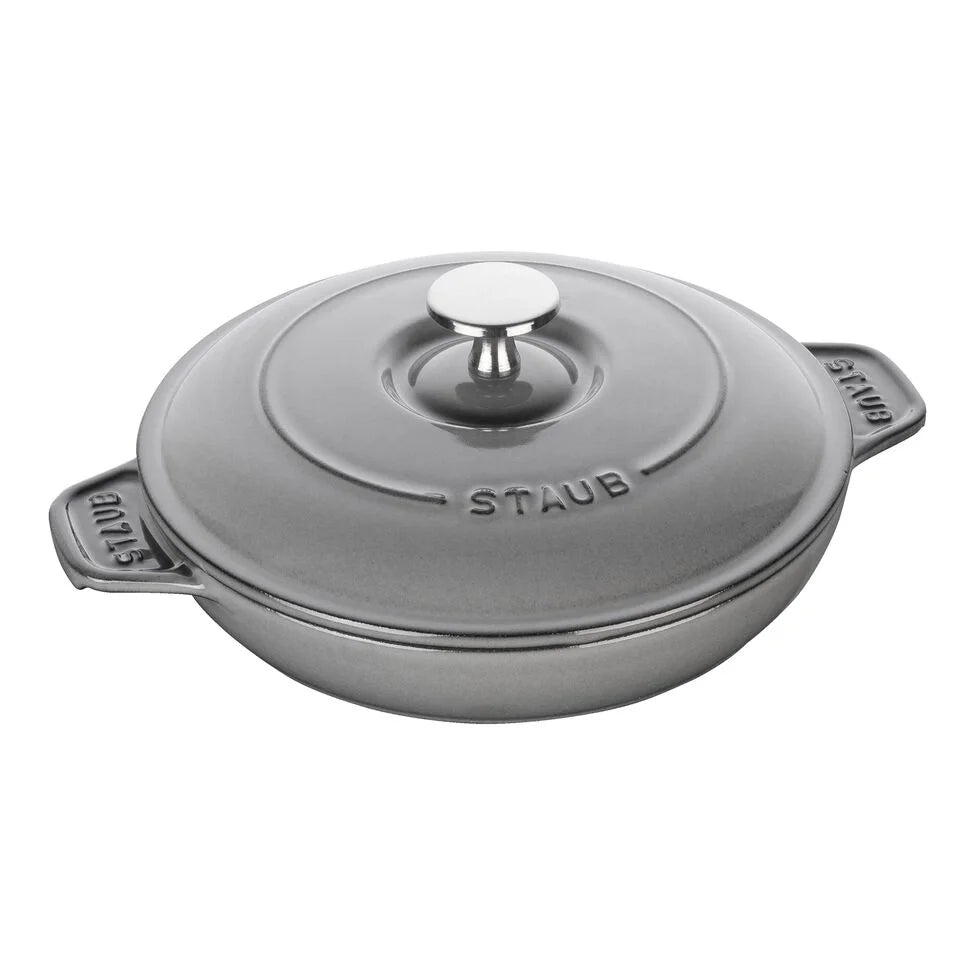 8-inch, Round, Covered Baking Dish With Lid, Graphite Grey