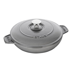 8-inch, Round, Covered Baking Dish With Lid, Graphite Grey