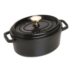 1 qt, Oval, Dutch Oven, Black Matte