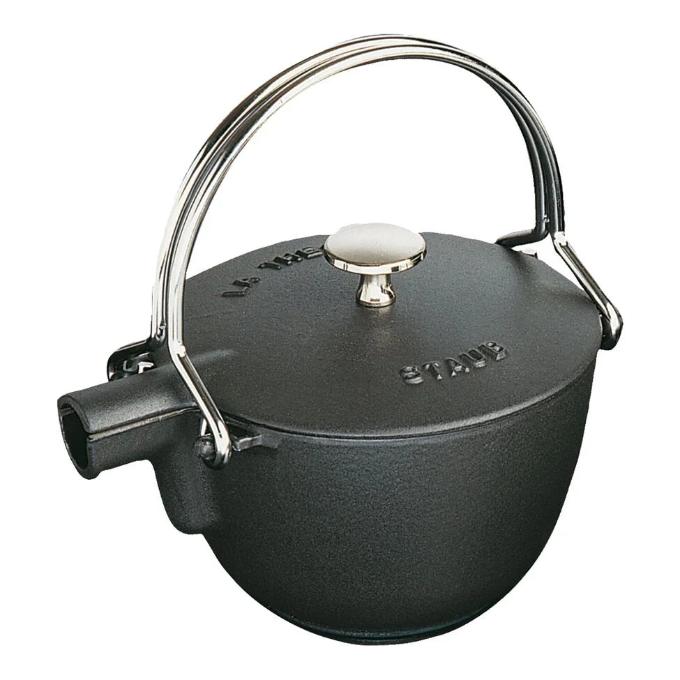 1 qt, Round, Tea Kettle, Black Matte