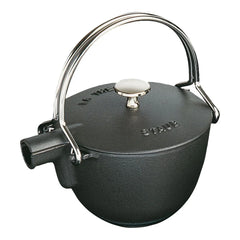 1 qt, Round, Tea Kettle, Black Matte