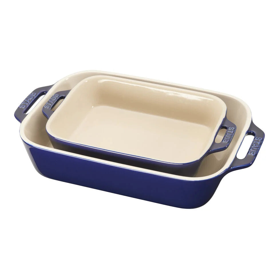 2-pc, Rectangular Baking Dish Set, dark blue