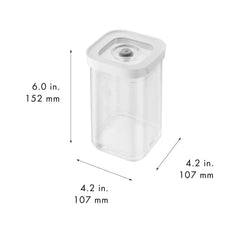CUBE Container 2S / 11 cm, 0.875 Qt, Transparent-white