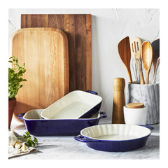 3-pc, Ovenware set, dark blue