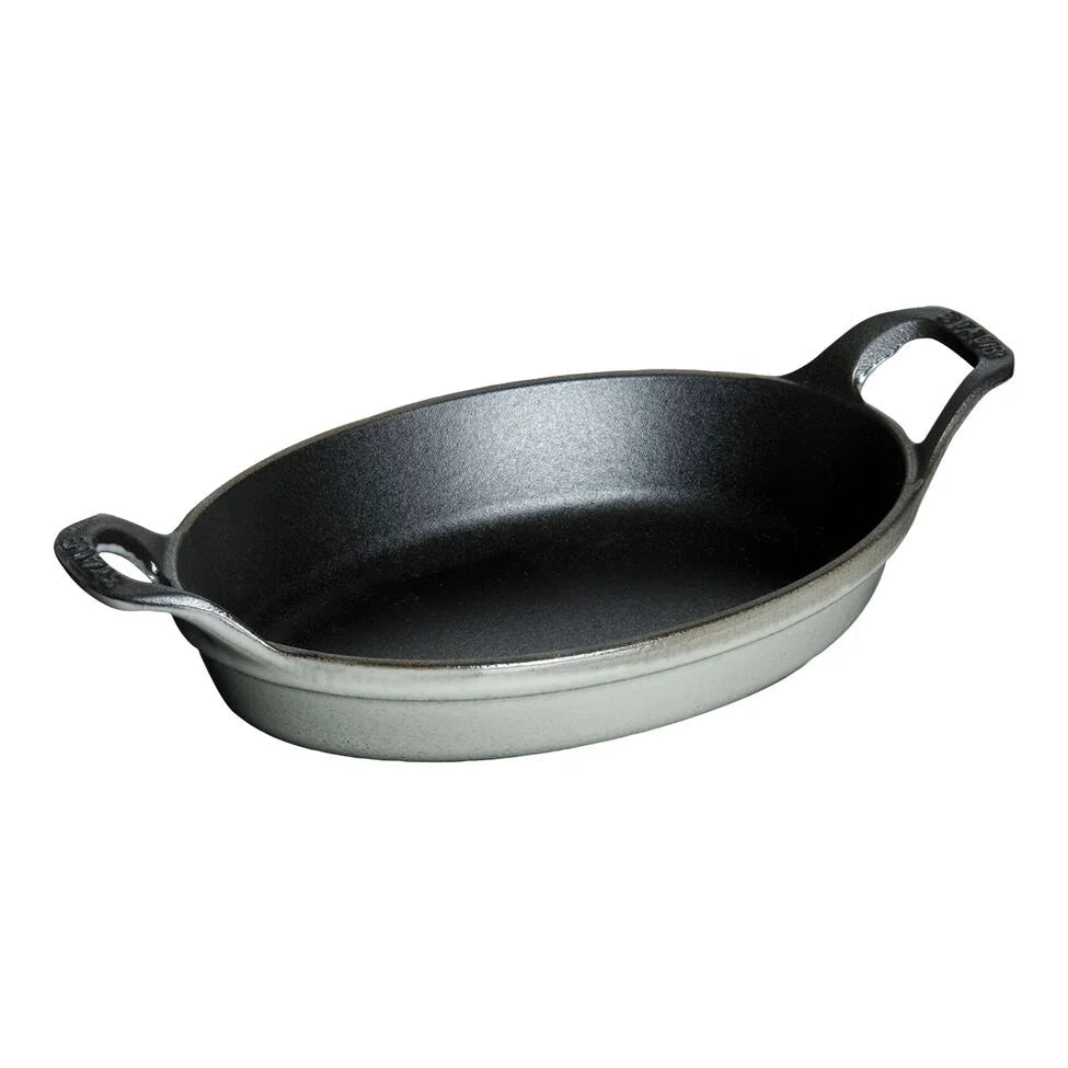 6-inch, Oval, Mini Gratin Baking Dish, Graphite Grey